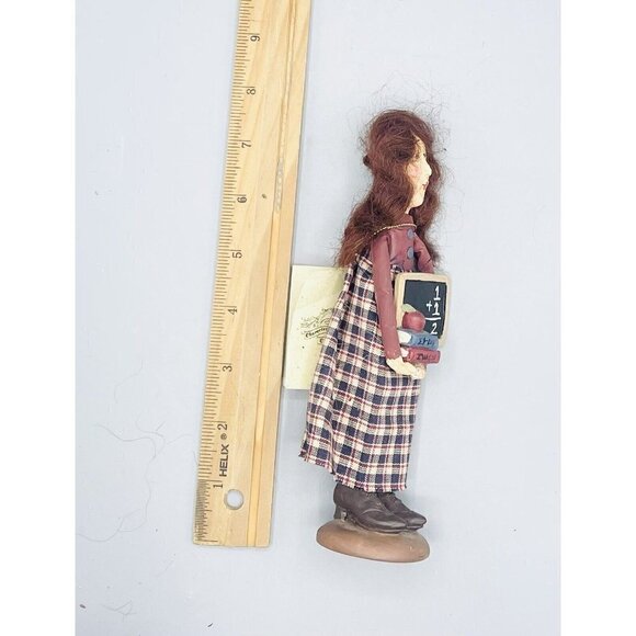 Melancholy Dollies Ms. Clancy Figurine School Teacher Folk Art Sandy Harrison - Picture 3 of 3